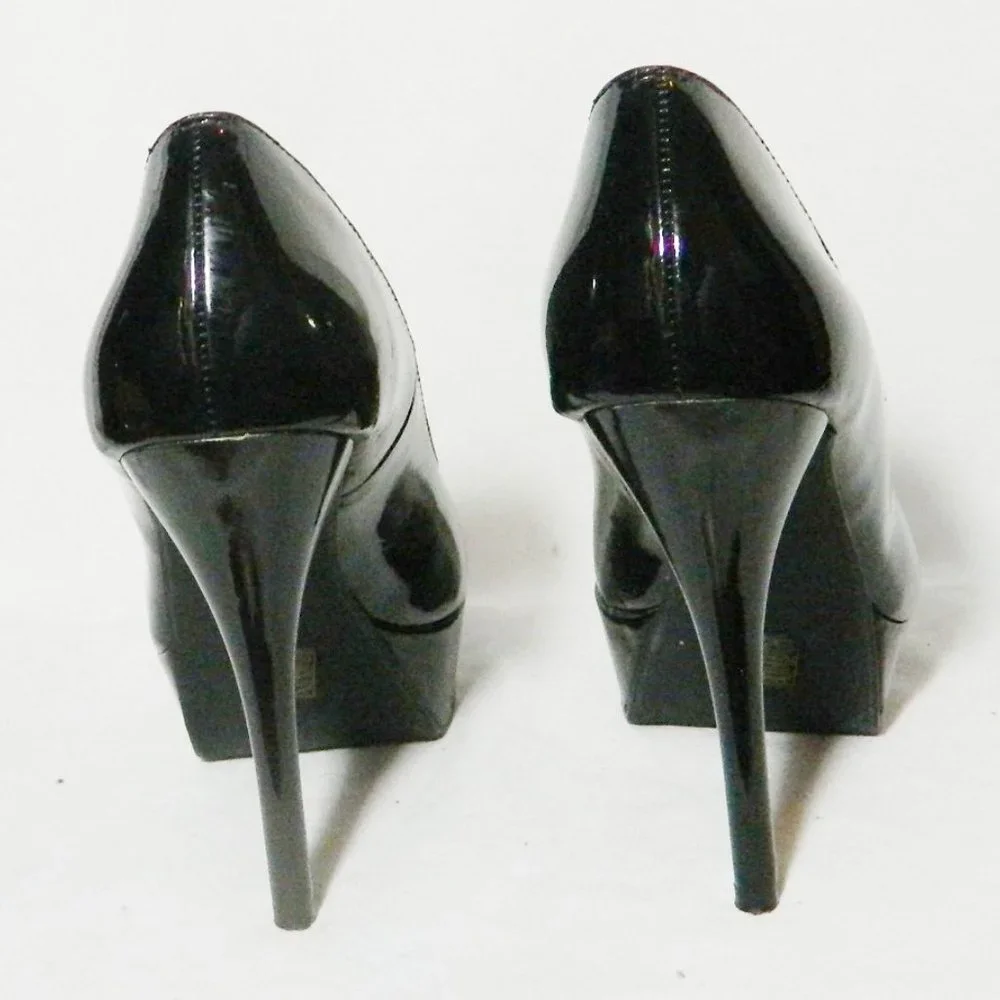Call it Spring Black Patent Platform Pumps Sz 9